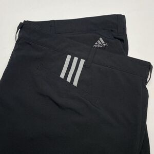 Adidas Athletic Shorts‎ Men's Sz 50 Black  Lightweight 10.5" Stretch Golf